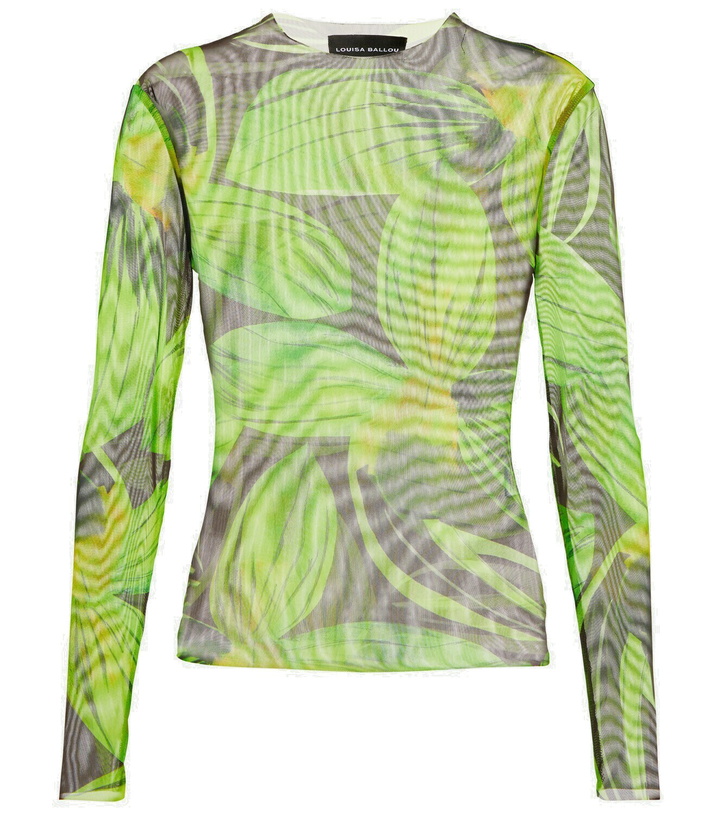 Photo: Louisa Ballou - Printed mesh top