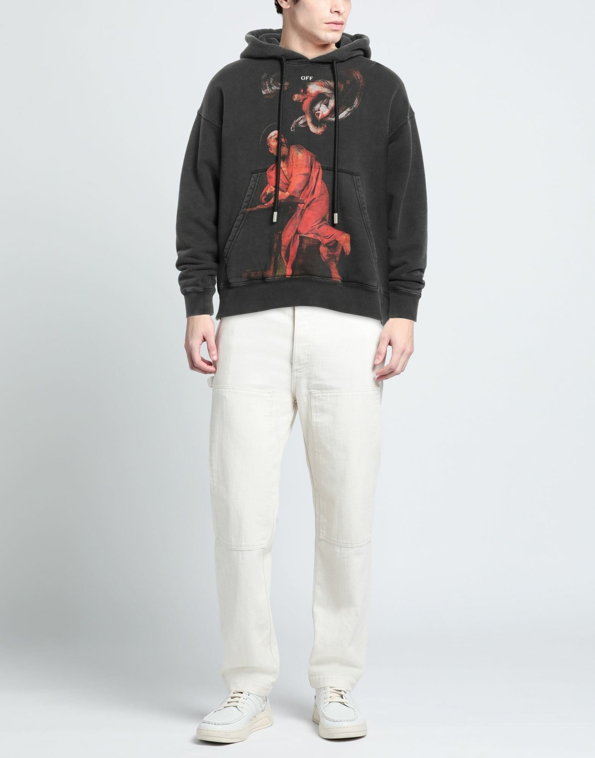 Off-white Mens Sweatshirt Charcoal