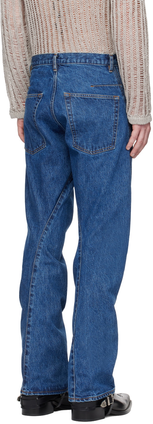 NVRFRGT Indigo Twisted Jeans