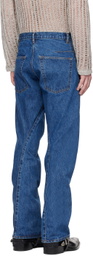NVRFRGT Indigo Twisted Jeans