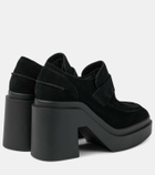 Clergerie Netta suede loafer pumps