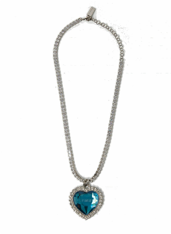 Photo: Crystal Heart Necklace in Blue