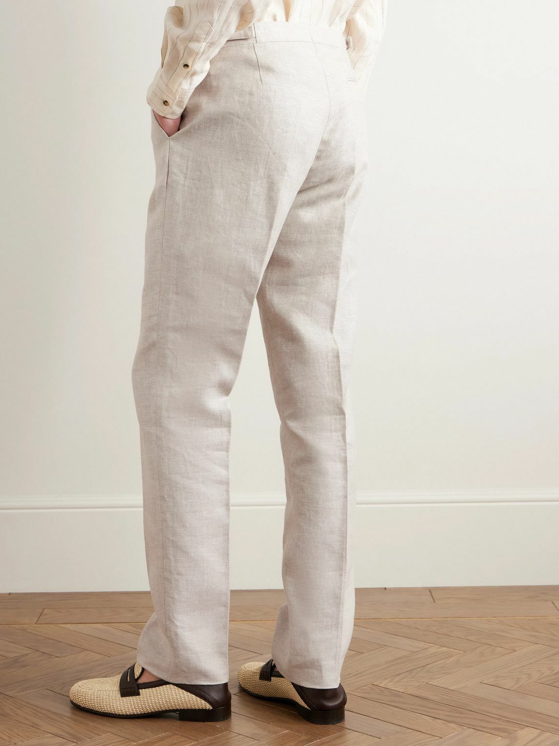Favourbrook - Slim-Fit Linen Suit Trousers - Neutrals
