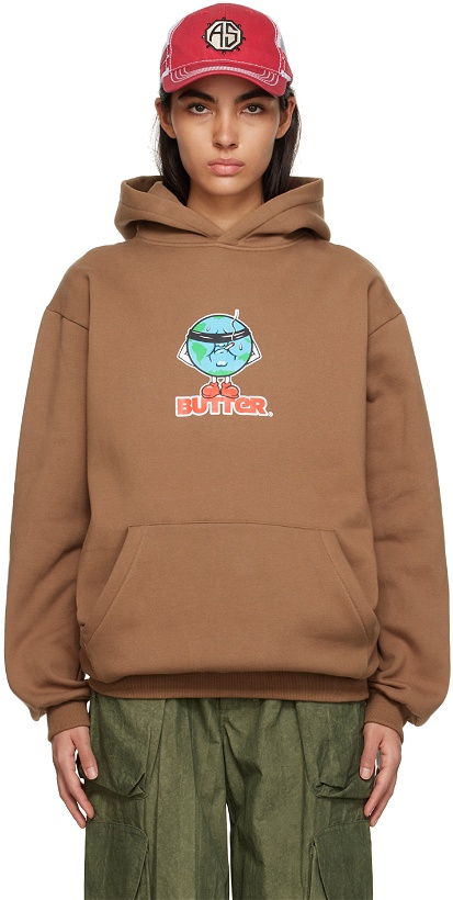 Photo: Butter Goods Brown Blindfold Hoodie