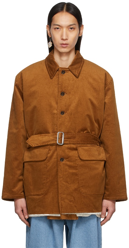 Photo: Camiel Fortgens Brown Down 70's Puffed Jacket