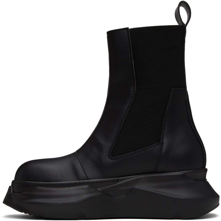 Rick Owens DRKSHDW Black Beatle Abstract Boots