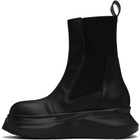 Rick Owens DRKSHDW Black Beatle Abstract Boots