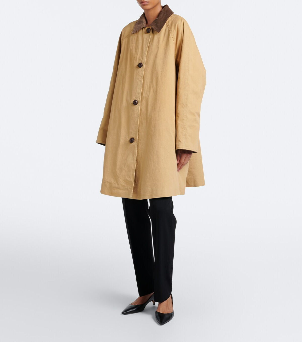 The Row Ina cotton gabardine coat