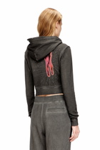 Diesel Hoodie with rhinestone detailing on the back - Sweaters Womens in Grey