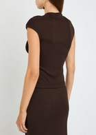 Christopher Esber Cut-out Jersey top Brown
