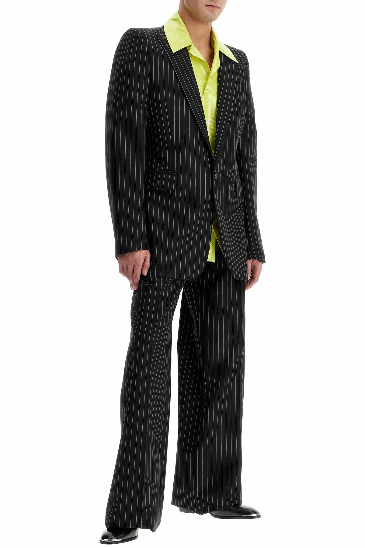 ALEXANDER MCQUEEN 'striped jacket with voluminous Black Alexander