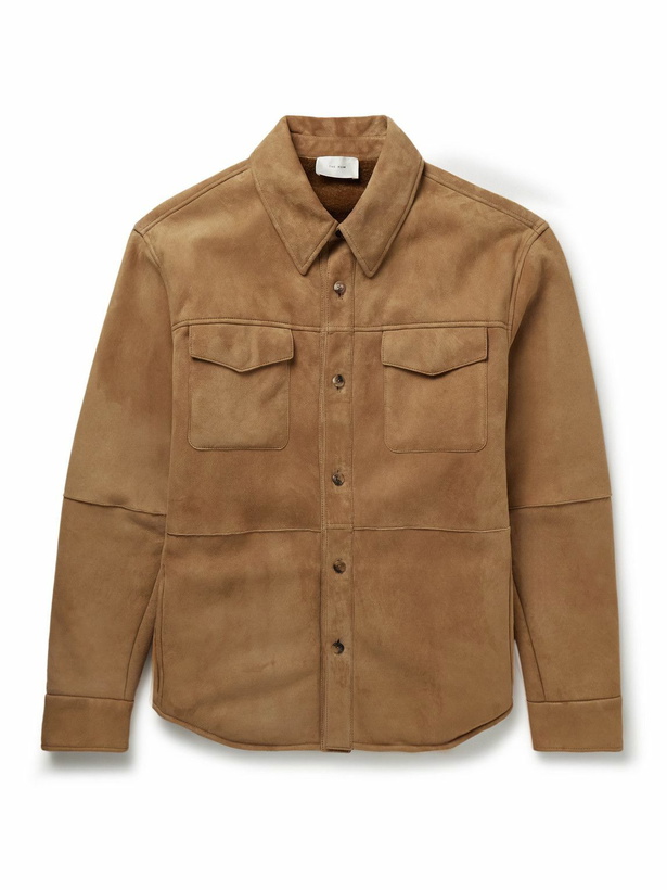 Photo: The Row - Bento Panelled Shearling Shirt Jacket - Neutrals