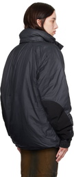 Acne Studios Black Reflective Logo Down Jacket