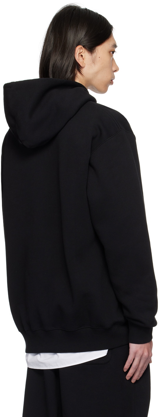 VTMNTS Black Embroidered Hoodie