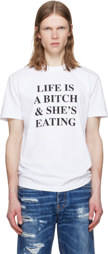 Photo: Dsquared2 White New Fit Cool T-shirt