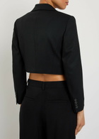 Nili Lotan Belino Cropped Wool Jacket Black