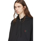 Gucci Black Logo Oversized Zip Hoodie