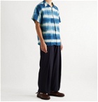 Story Mfg. - Shore Tie-Dyed Organic Linen and Cotton-Blend Shirt - Blue