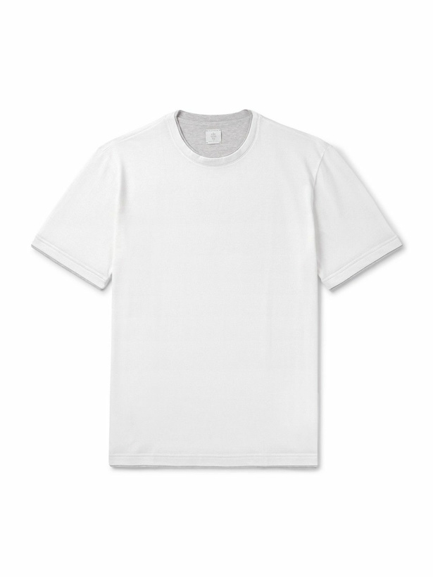 Photo: Eleventy - Giza Cotton-Jersey T-Shirt - White