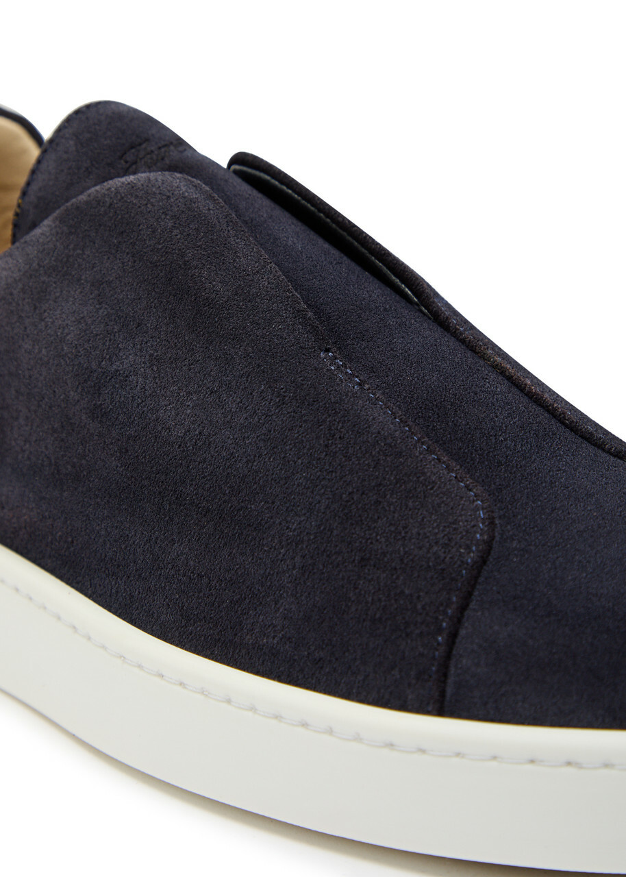 Aurélien Aur3 Suede Sneakers Navy