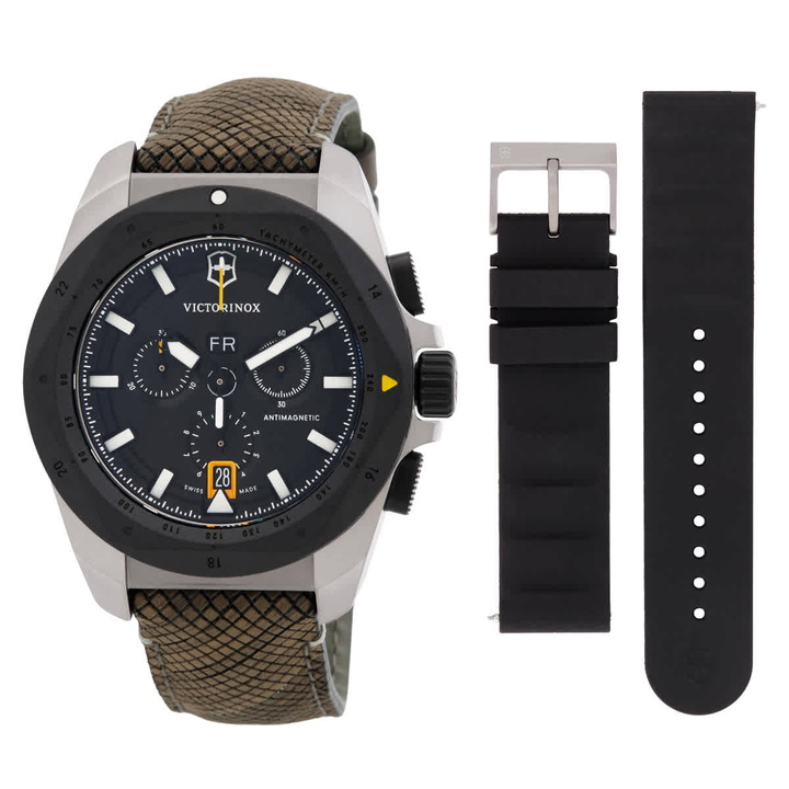 Photo: Victorinox I.N.O.X. Chronograph Quartz Black Dial Mens Watch 241988.1