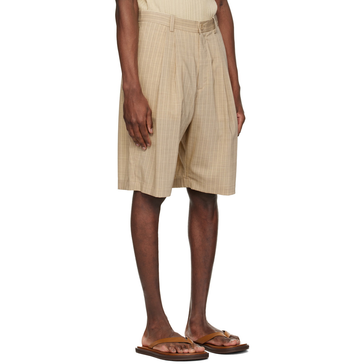 colbo Beige Dress Shorts