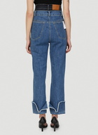Rokh Contrast Waistline Jeans 