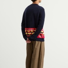 Comme des Garçons SHIRT Men's Football Scarf Knit in Navy