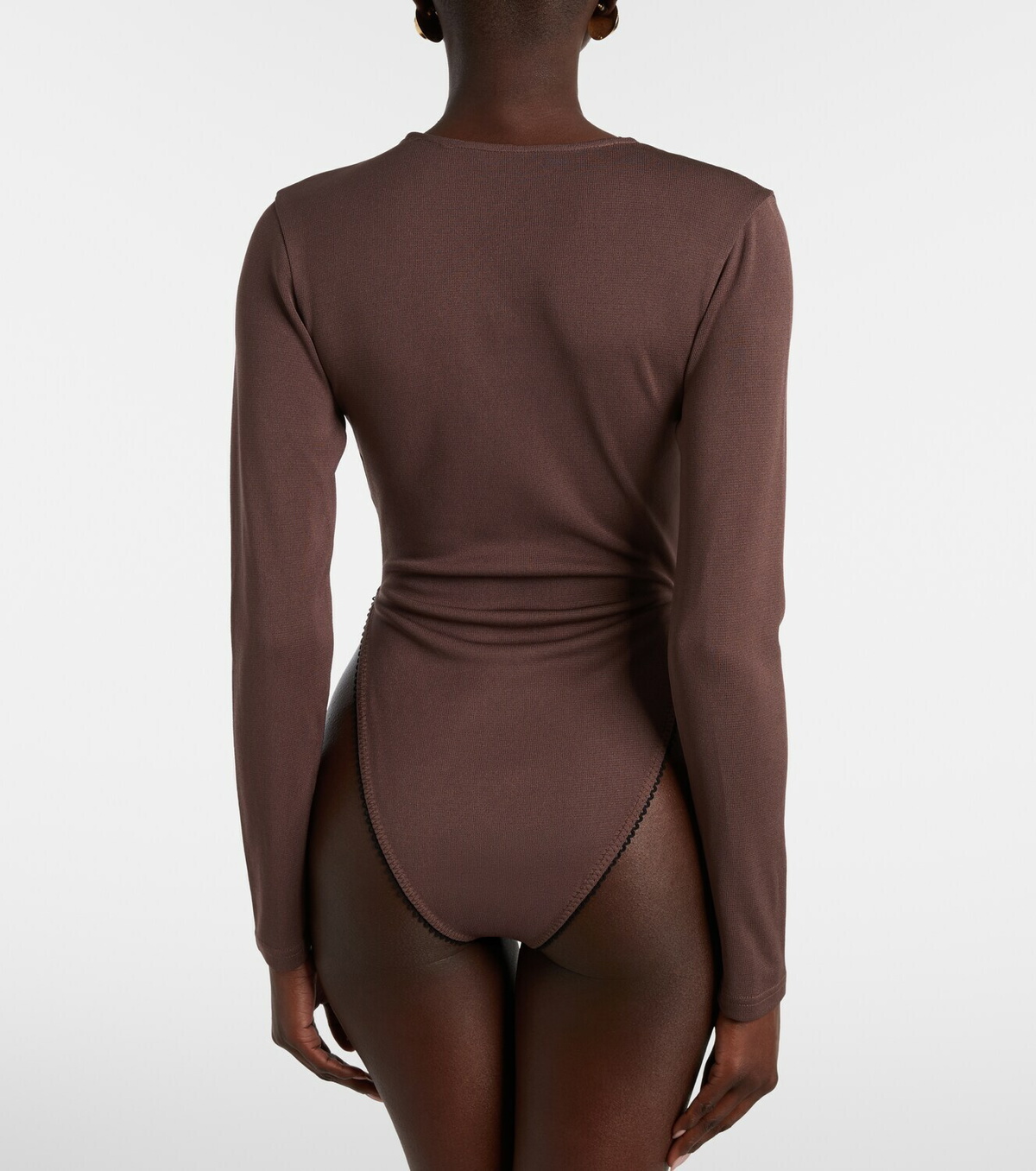 Jacques Wei Lace-trimmed bodysuit