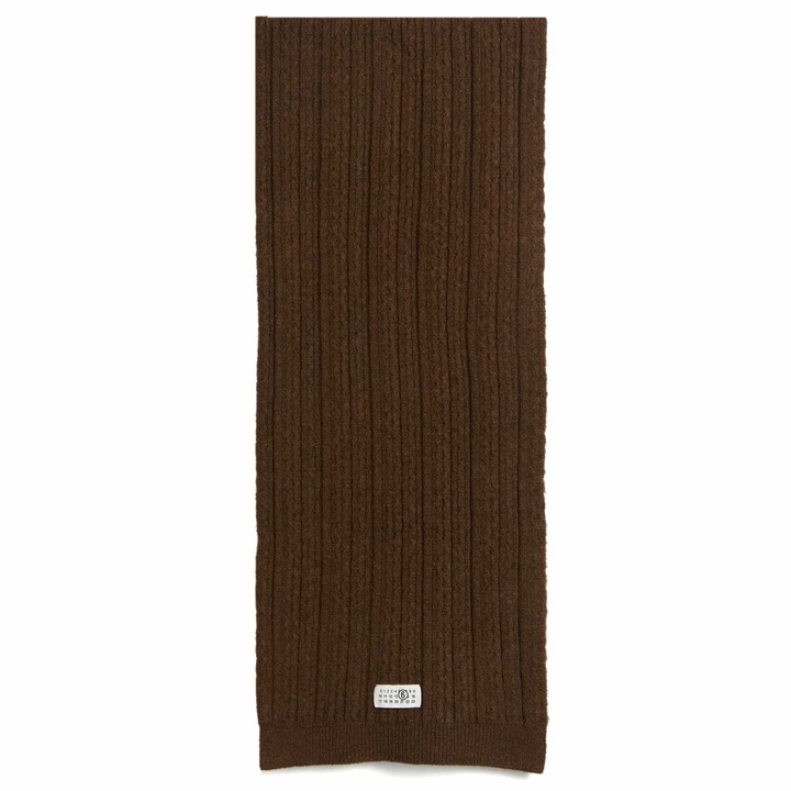 Photo: MM6 Maison Margiela Women's Scarf in Brown 