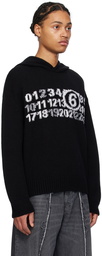 MM6 Maison Margiela Black Jacquard Hoodie