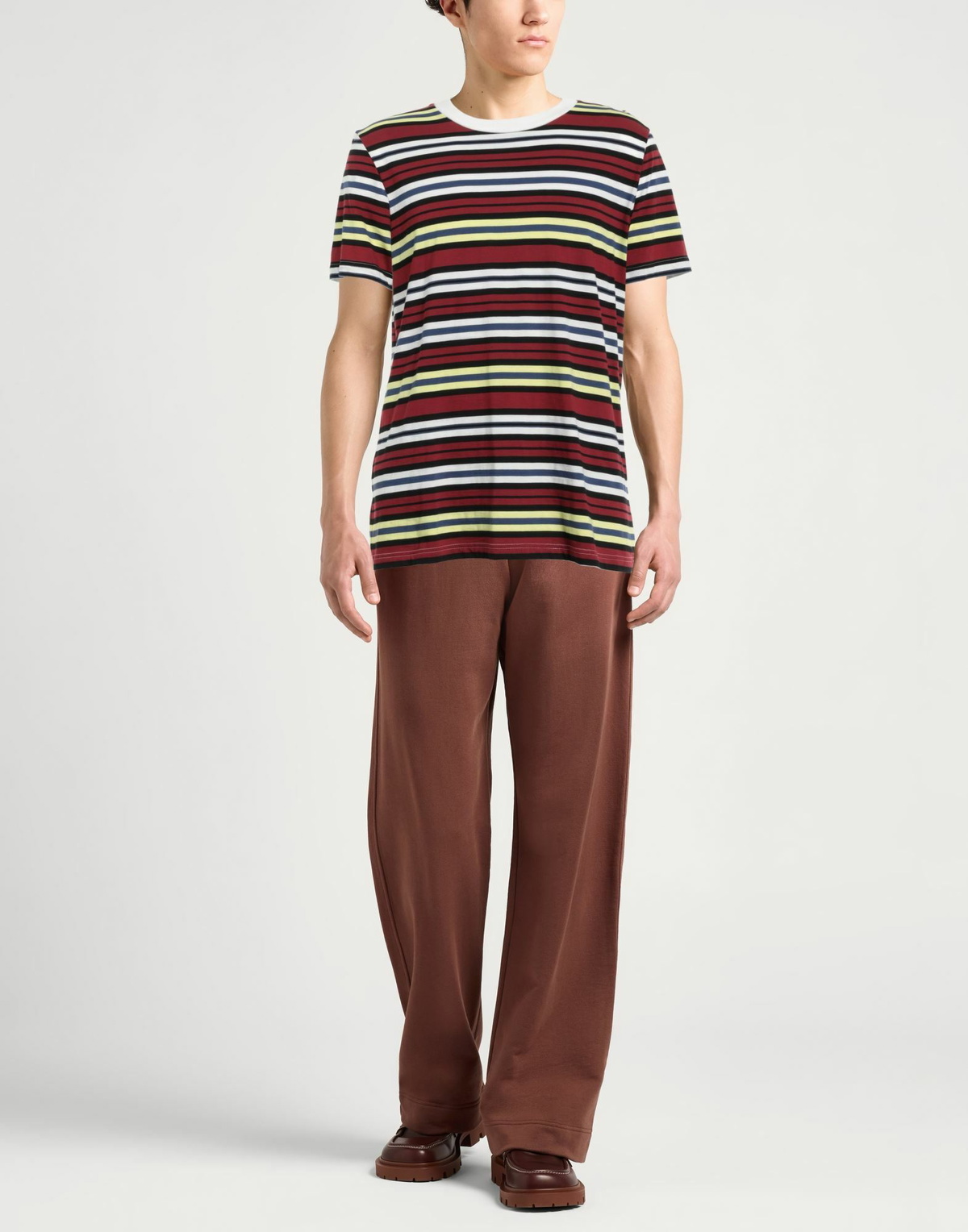 Marni Mens T-shirt Burgundy