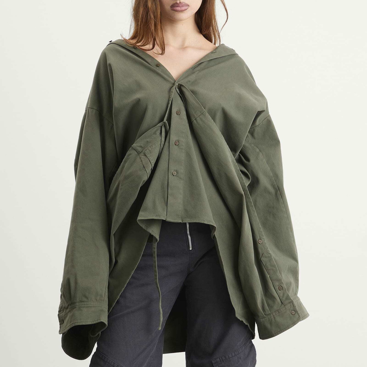 Ottolinger Women's Liberated Double Jacket in Khaki
