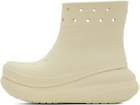 Crocs Off-White Crush Boots