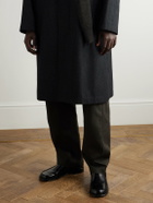 LEMAIRE - Glossed-Leather Loafers - Black