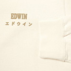 Edwin Men's Base Crew Sweat in Whisper White