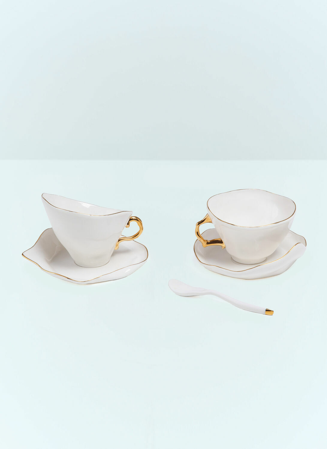 Seletti Meltdown Teacup, Saucer And Spoon Set