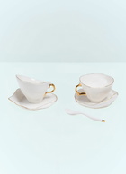 Seletti Meltdown Teacup, Saucer And Spoon Set