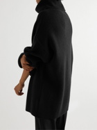 Aspesi - Oversized Ribbed Wool Rollneck Sweater - Black