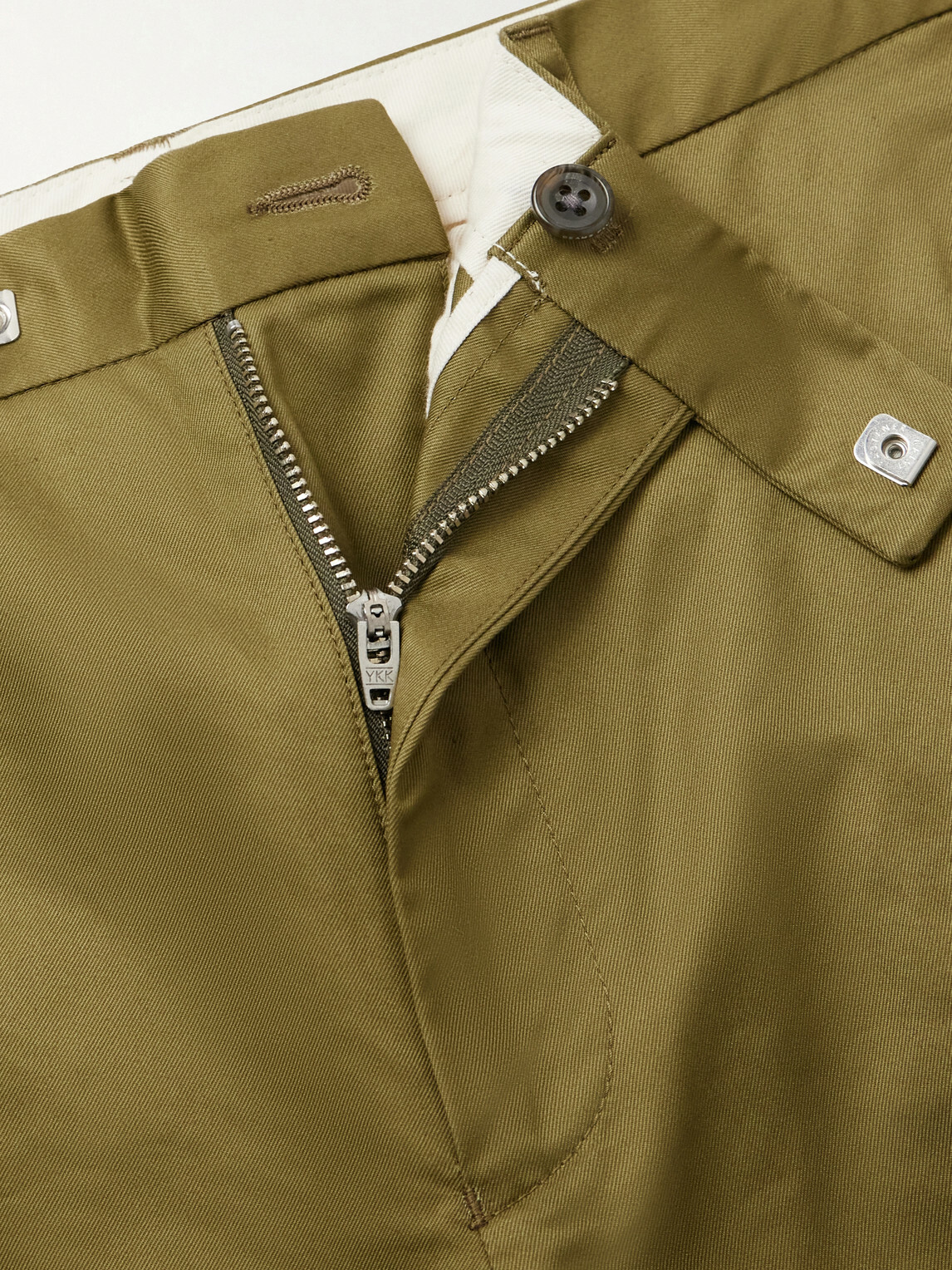 Beams Plus - Ivy Straight-Leg Cotton-Twill Trousers - Green