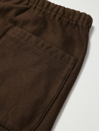 Auralee - Tapered Cotton-Jersey Sweatpants - Brown