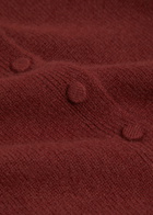 Reformation Clara Cashmere Cardigan Dark Red