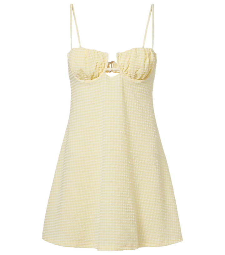 Photo: Montce Petal gingham minidress