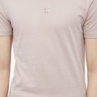 Calvin Klein Men's Micro Monologo T-Shirt in Dark Blush