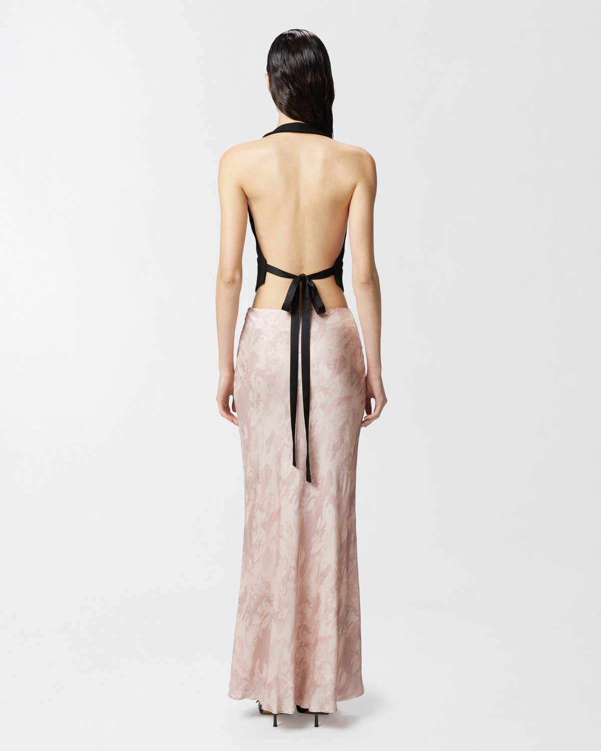Pinko Reimagine By Pinko X Patrick Mc Dowell Waistcoat With Open Back Limo Black