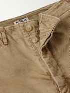 Auralee - Finx Straight-Leg Cropped Cotton-Twill Chinos - Neutrals