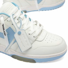 Off-White Men's Out Of Office Leather Sneakers in White Light