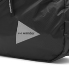 and wander Men's Sil Shoulder Bag in Black 
