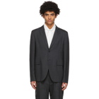 Acne Studios Grey Wool Single-Breasted Blazer