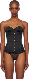 Agent Provocateur Black Mercy Satin Corset